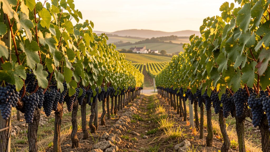 Vignoble de Cabernet Franc en Vallée de Loire