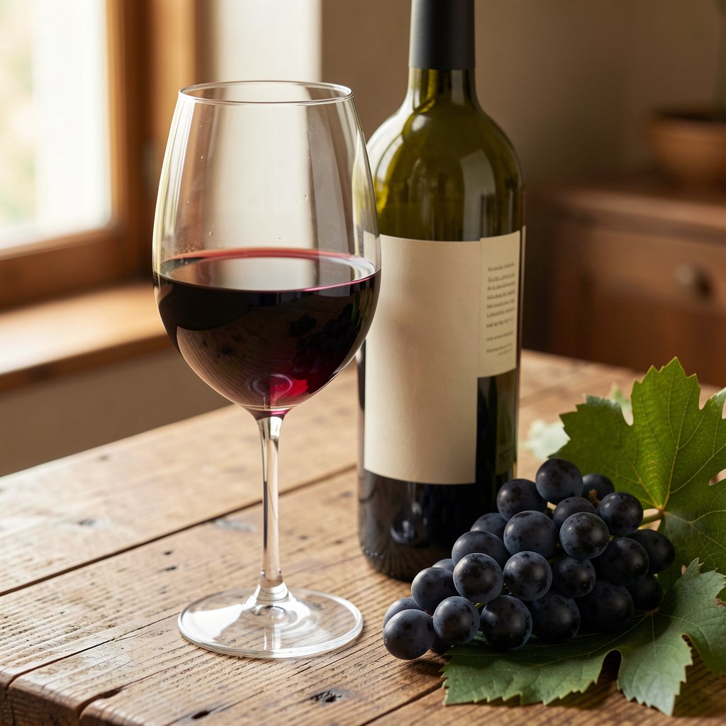 Dégustation d'un verre de Cabernet Franc