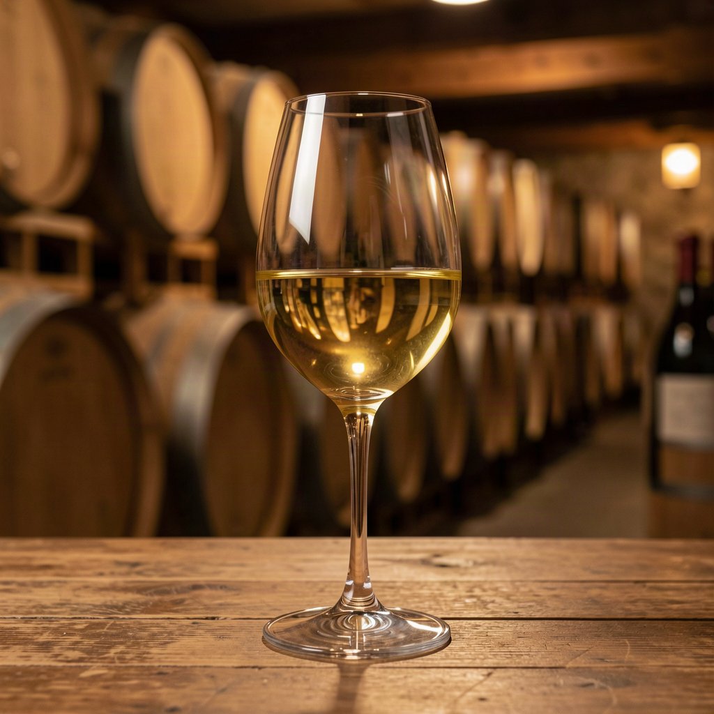 Le Chardonnay : profil, régions et vins de garde 1 Verre de Chardonnay et vignoble de Bourgogne