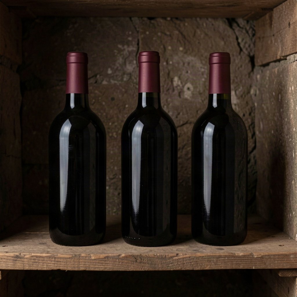 Château Cos d'Estournel : histoire, millésimes phares et cote 1 Bouteilles de vin en cave, illustration de la conservation des grands vins