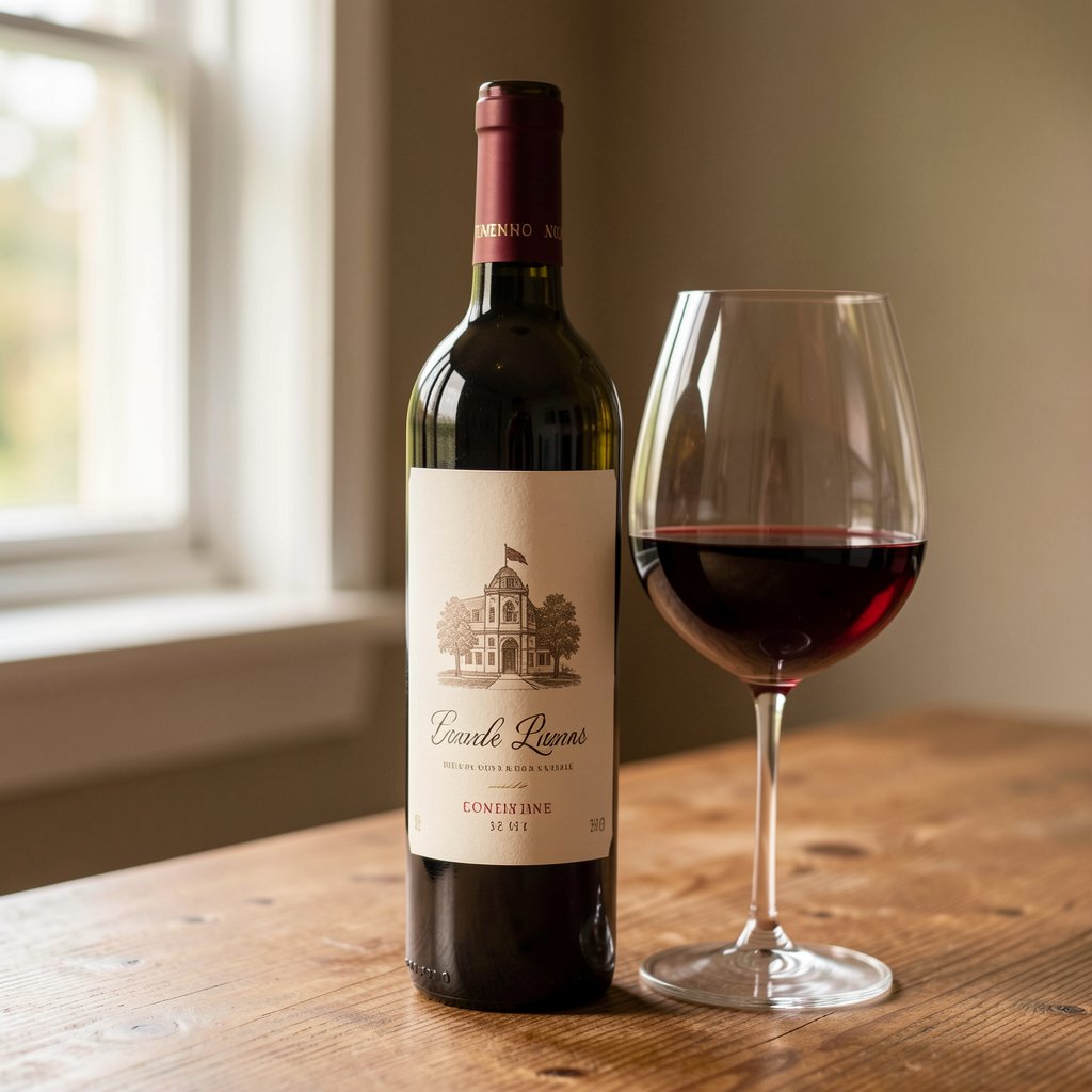 Comprendre l'indice Liv-ex et son utilité 1 Bouteille de vin fin et verre de dégustation - indice Liv-ex