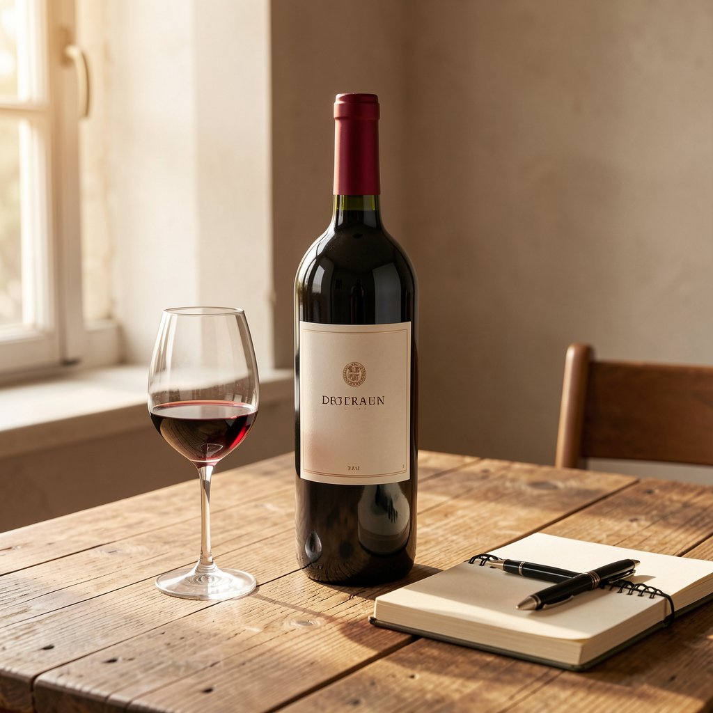 Estimer un vin : bouteille et carnet de dégustation