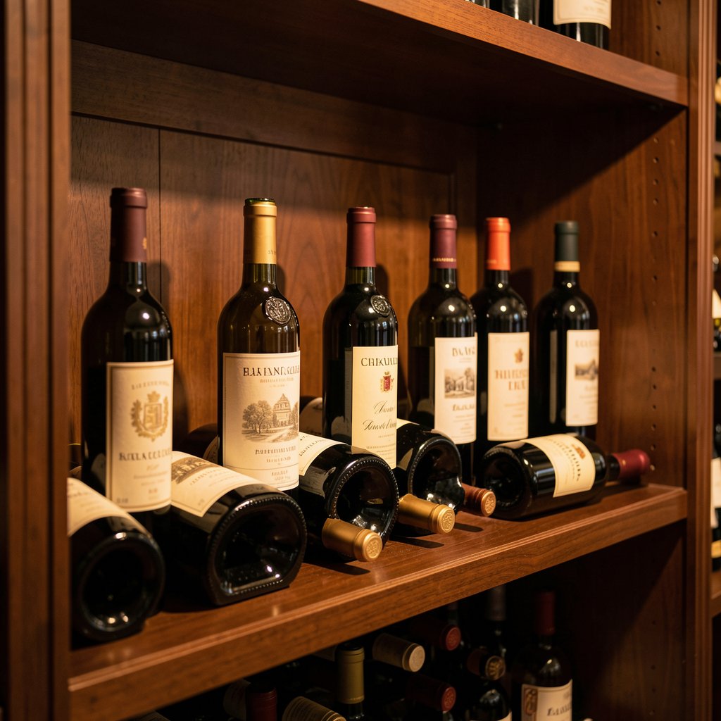 Collection de bouteilles de vin à estimer