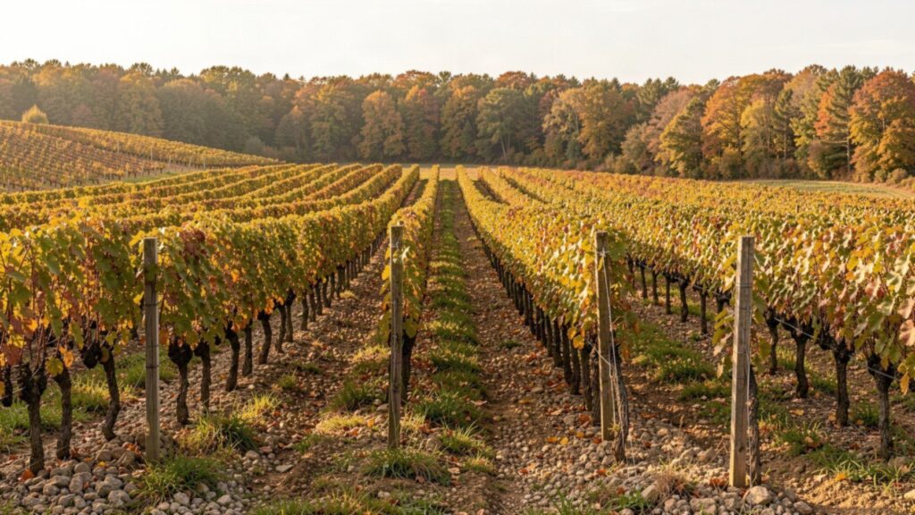 Vignes et lisière forestière, illustration du terroir médocain
