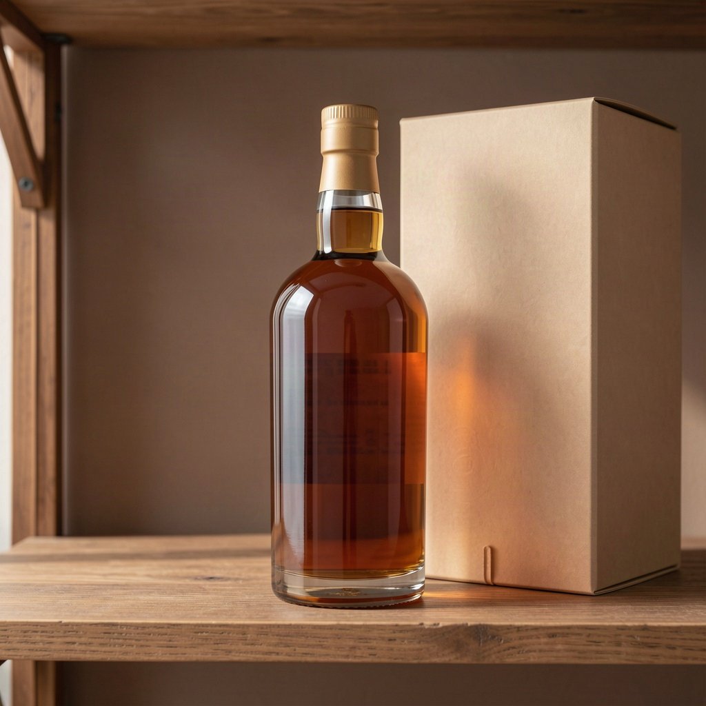 Macallan : pourquoi ce whisky prend de la valeur 1 Bouteille de whisky fermée conservée debout avec son coffret, illustration générique
