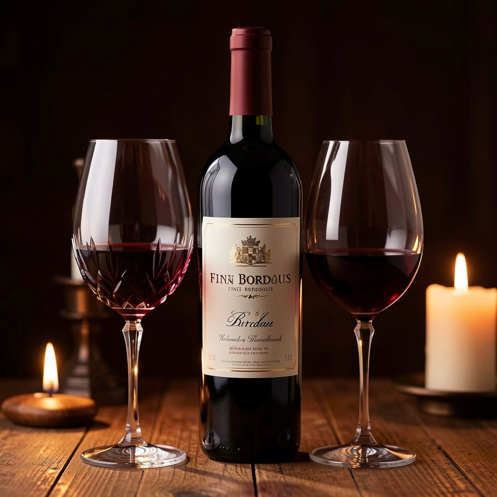 Château Mouton Rothschild : histoire, millésimes phares et cote 1 Bouteille de Château Mouton Rothschild et verre de dégustation