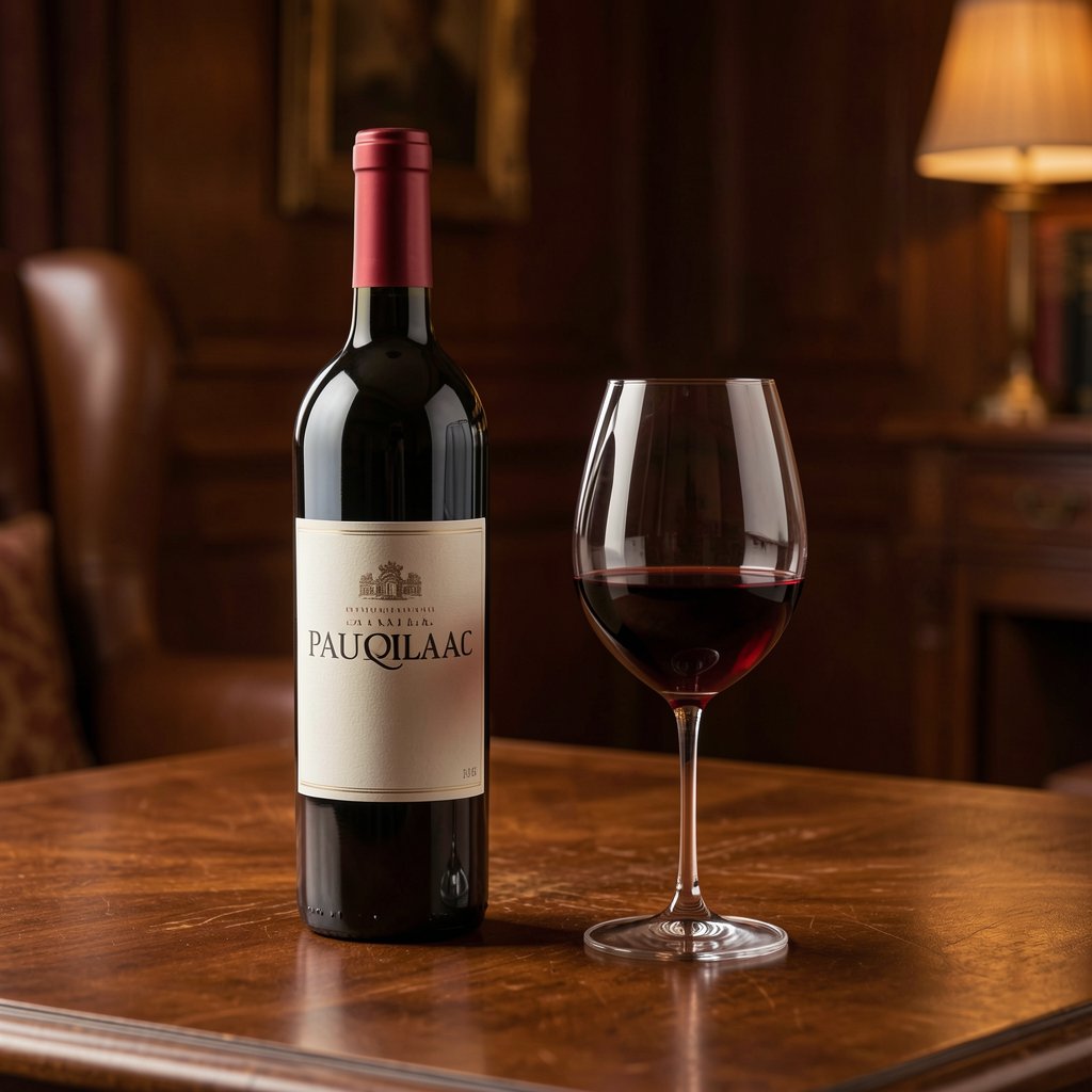 Bouteille de Pauillac prestigieuse