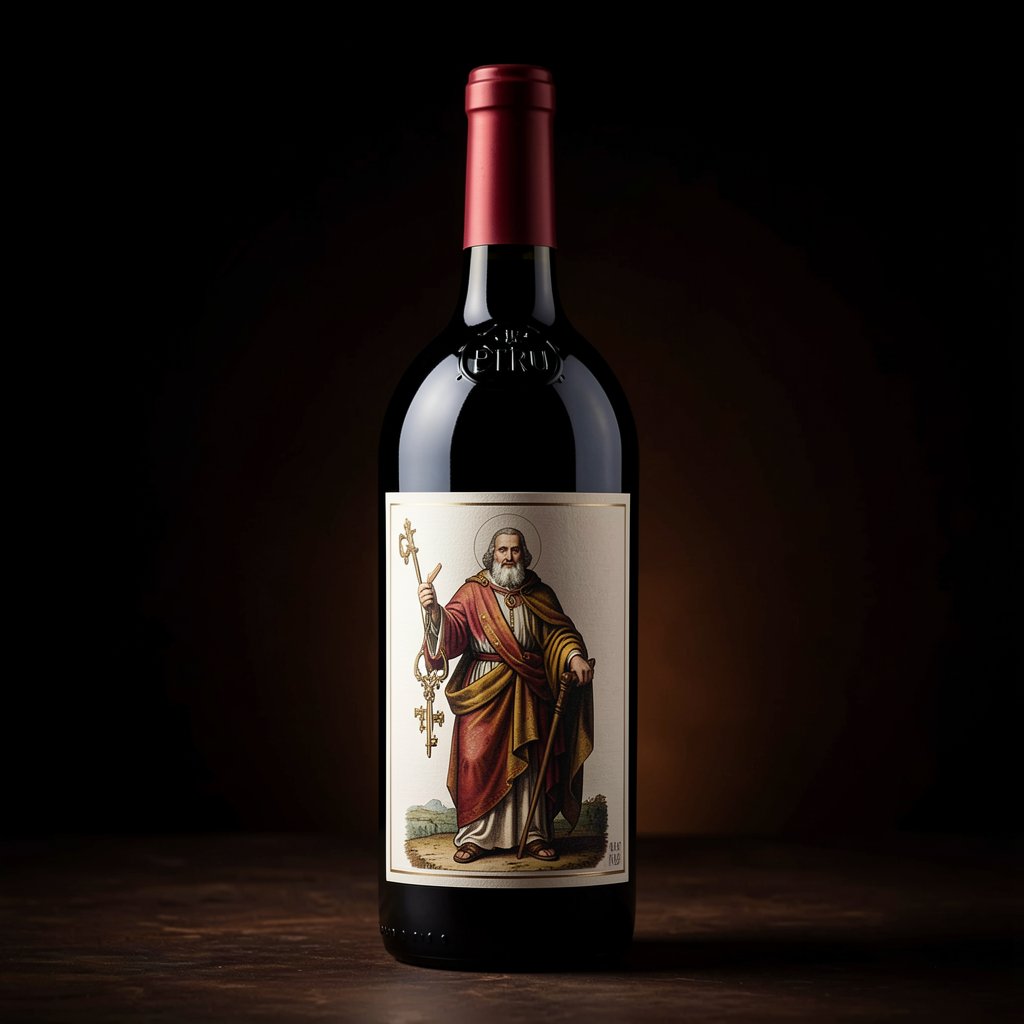 Bouteille de Pétrus, icône de Pomerol