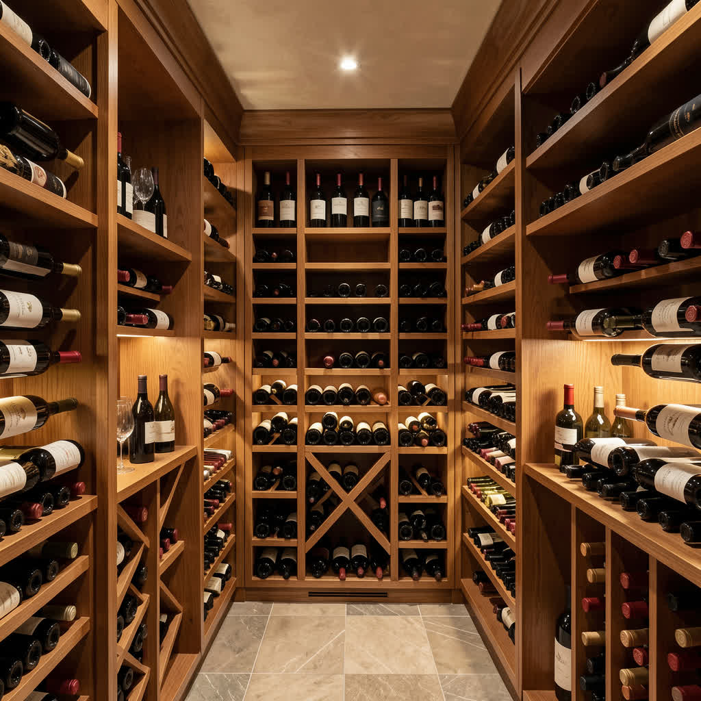 Vendre sa cave à vin Vinovalo cave Cave à vin avec bouteilles en rangement